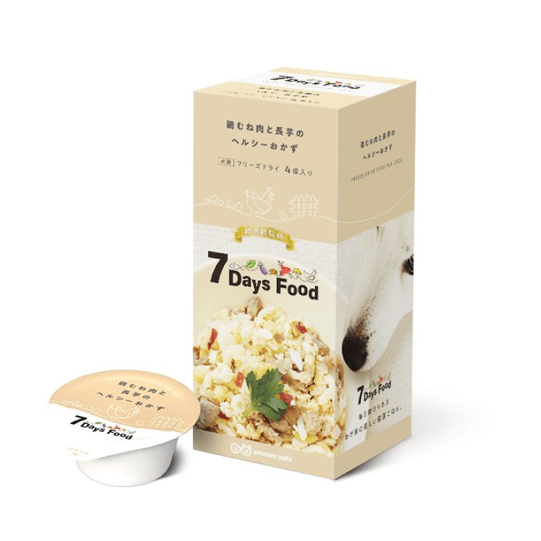 【7Days Food フリーズドライ】 鶏むね肉と長芋のヘルシーおかず (4食分)