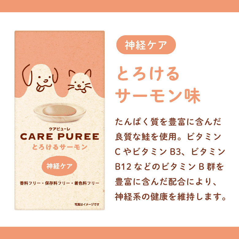 CARE PUREE（ケアピューレ）  とろけるサーモン（神経ケア）