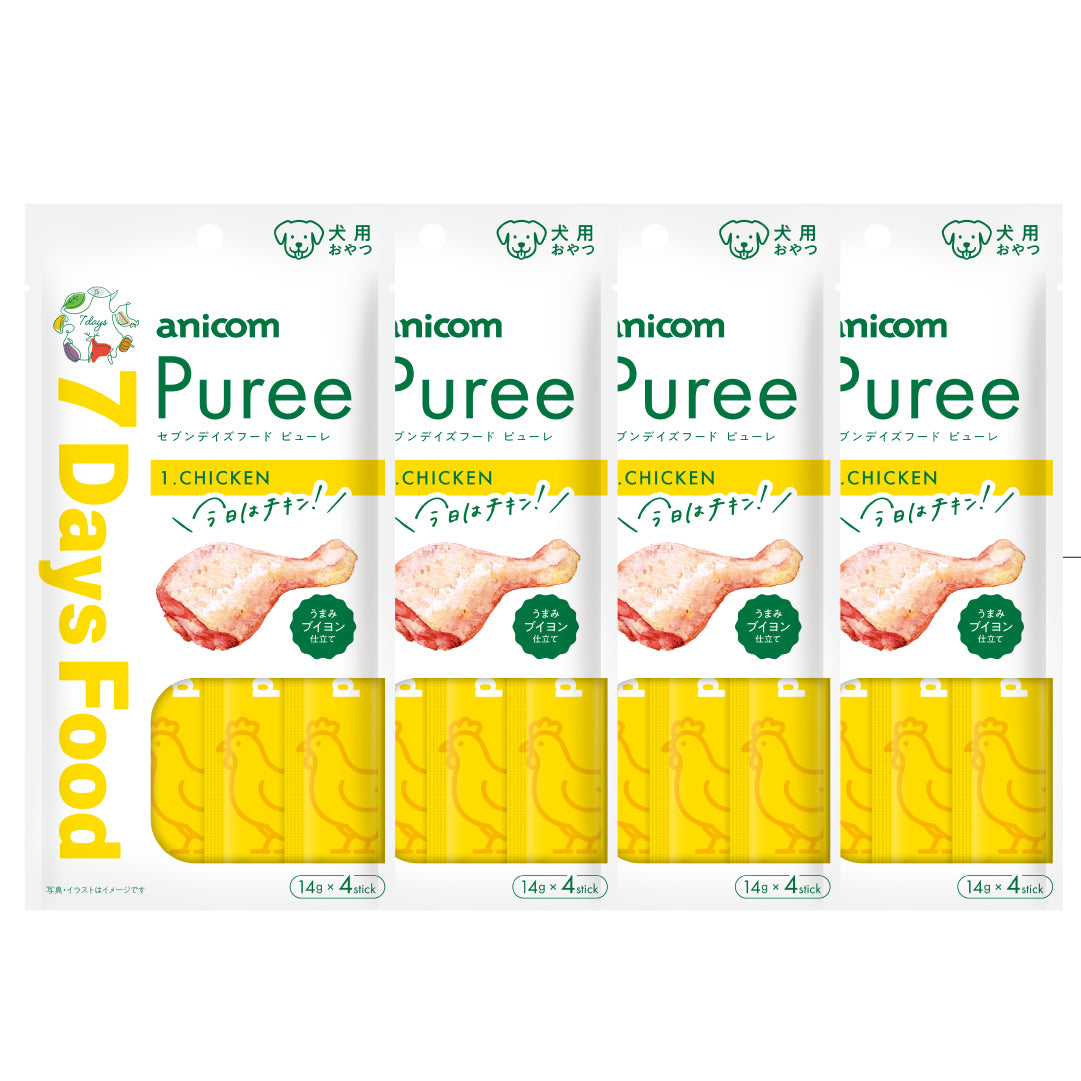 【予約商品】7Days Food Puree (セブンデイズフードピューレ) チキン×4袋セット