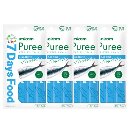 【予約商品】7Days Food Puree (セブンデイズフードピューレ) イワシ×4袋セット