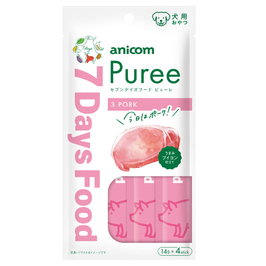 【予約商品】7Days Food Puree (セブンデイズフードピューレ) ポーク×4袋セット