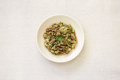 【7Days Food フリーズドライ】 香り広がる葉野菜と牛肉のおかず(4食分)