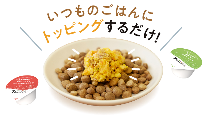 いつものごはんにトッピングするだけ！