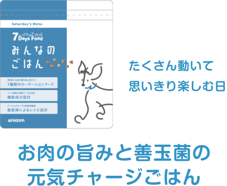 お肉の旨みと善玉菌の
                                                        元気チャージごはん
